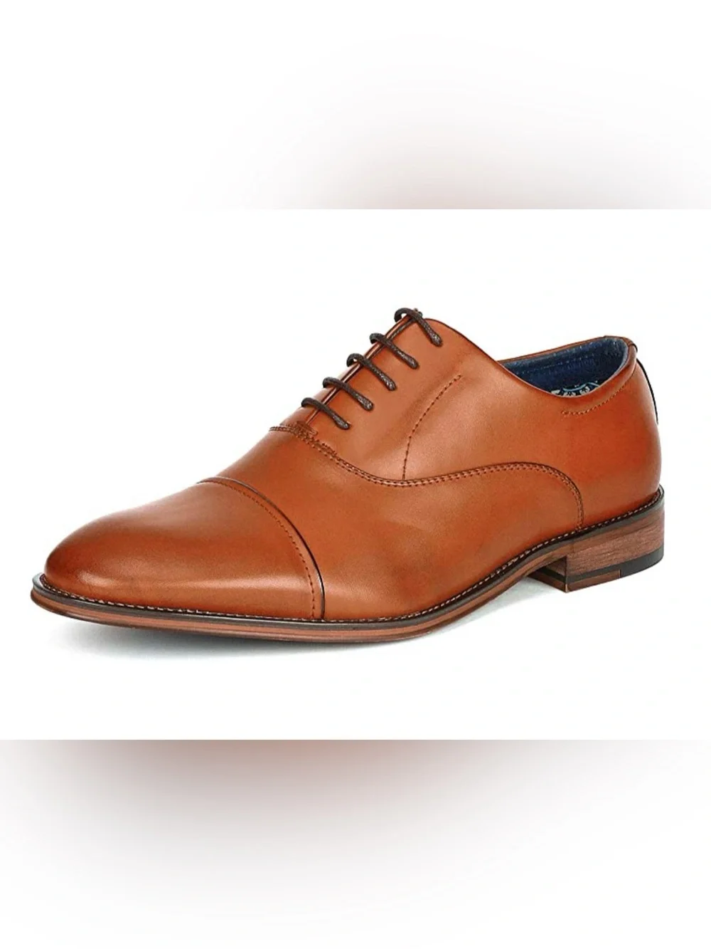 NEW In Box Men’s  Bruno Marc Brown Cap-Toe Oxford Dress Shoes
